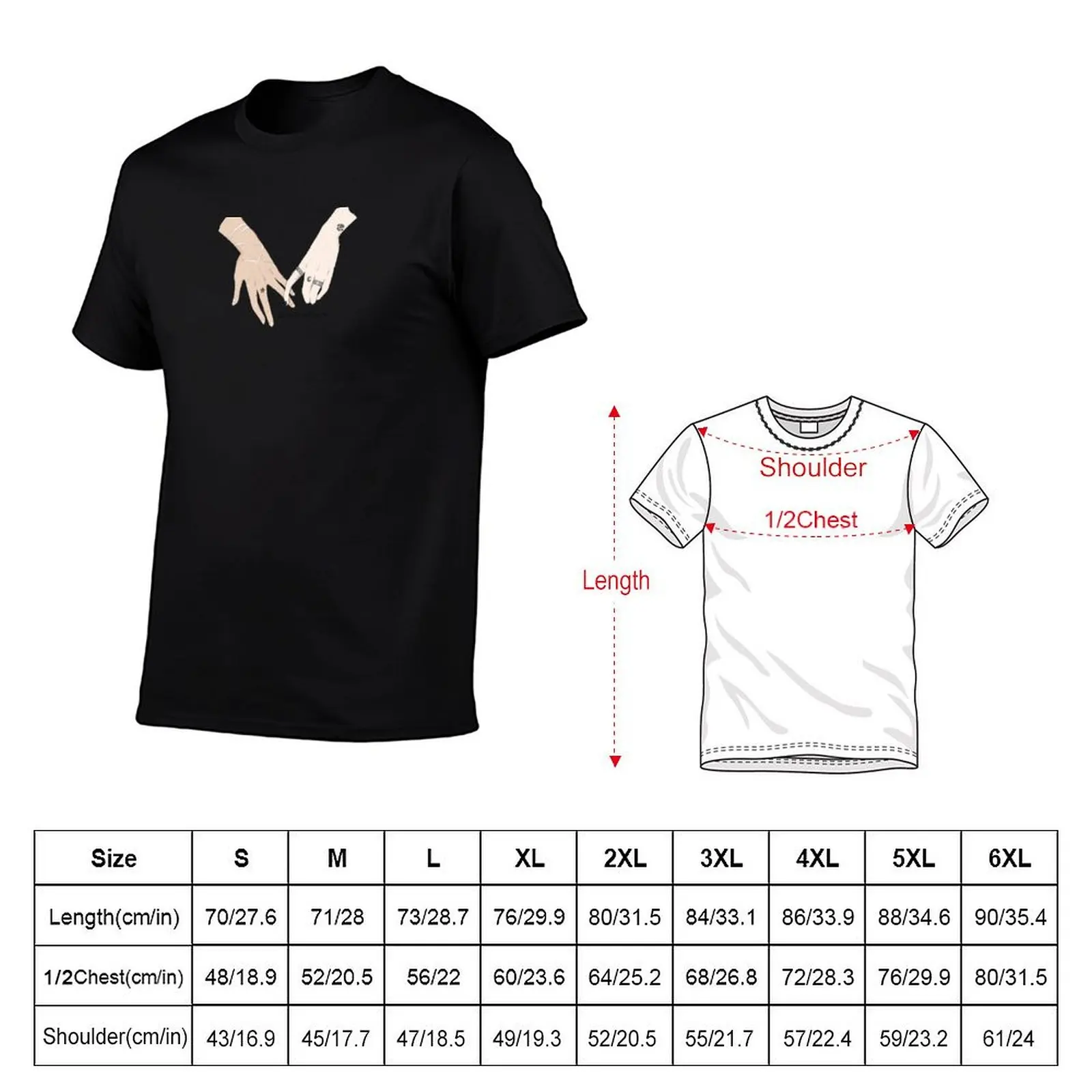Wolfstar hands (atyd quote) T-Shirt t shirt personalised black cotton t-shirt plain for man package man t shirts graphic T-Shirt