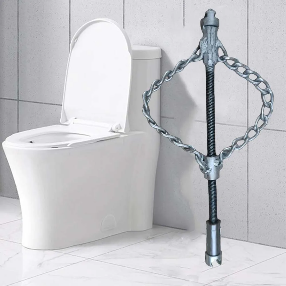 فليكس عمود المجاري إزالة الترسبات سلسلة ماسورة من الفولاذ المقاوم للصدأ أداة صيانة زيت الربيع توصيل الأنابيب الحفارة للحمام المطبخ