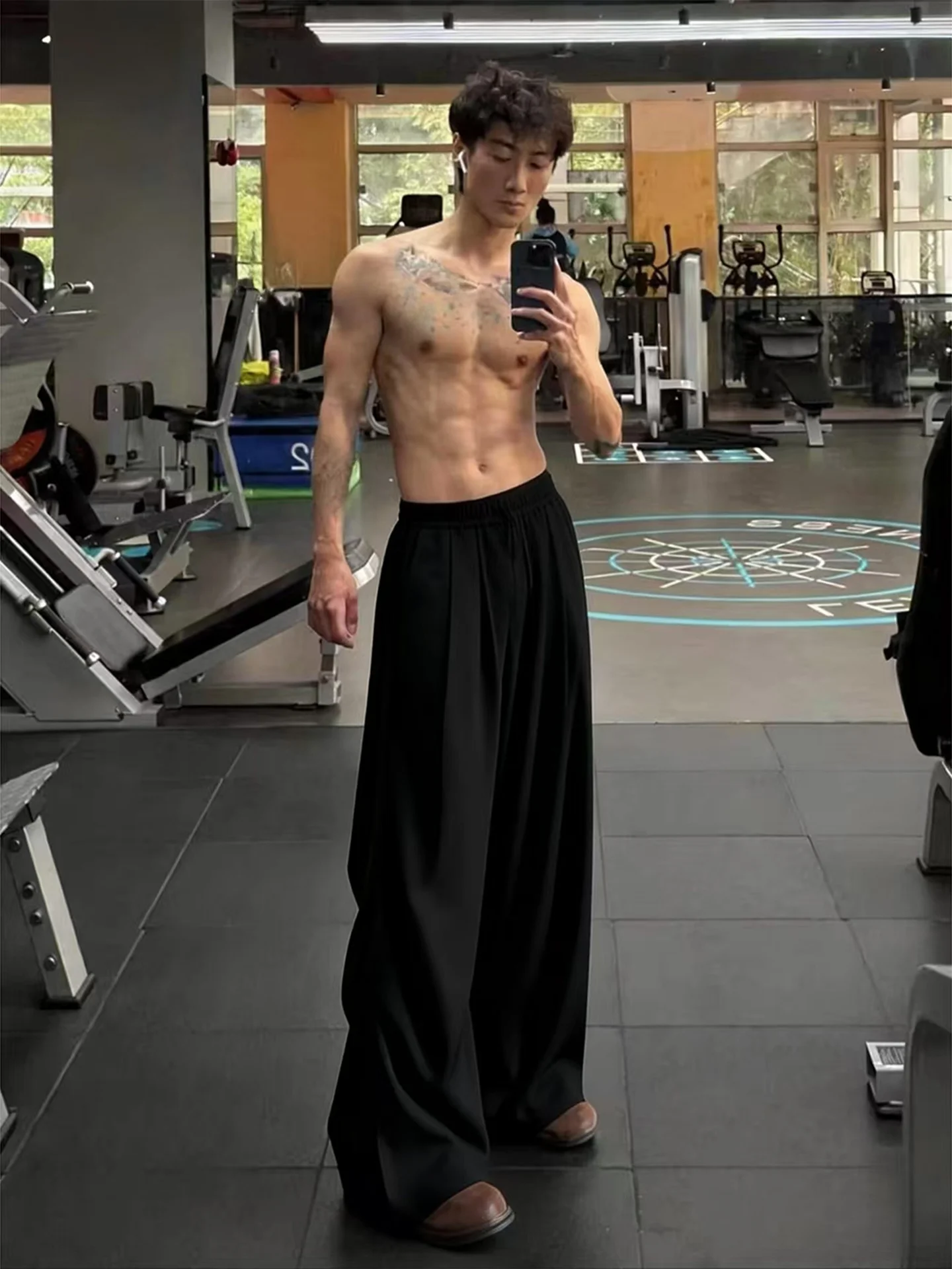 

Мужские прямые брюки Cleanfit Bla с плиссировкой, весна-осень, с высокой талией, эффект похудения, повседневные, удобные, молодежные, стильные