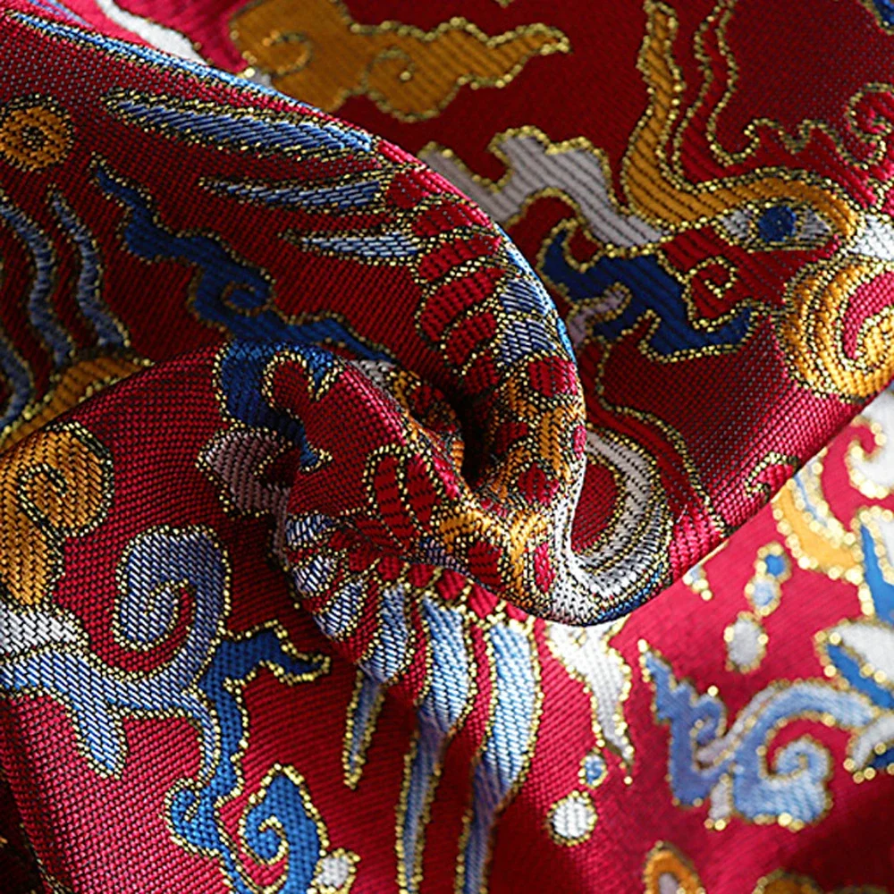 2024NEW Red Chinese Hanfu For Baby Boy Embroidery Tang Suit Birthday Clothing Dragon Long Sleeve Full Moon Gift New Year