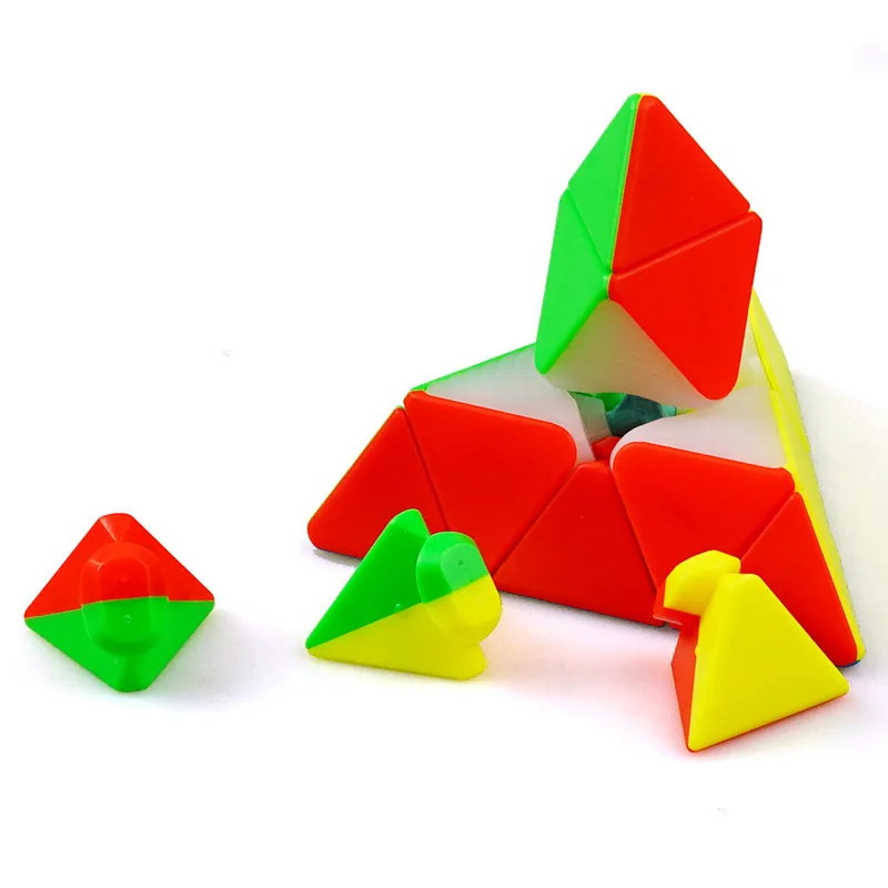 Yuxin Black Kirin Pyraminx المكعب السحري الهرم المكعب السحري للسرعة بدون ملصقات ألعاب مكعب احترافية للأطفال السحر الصغير