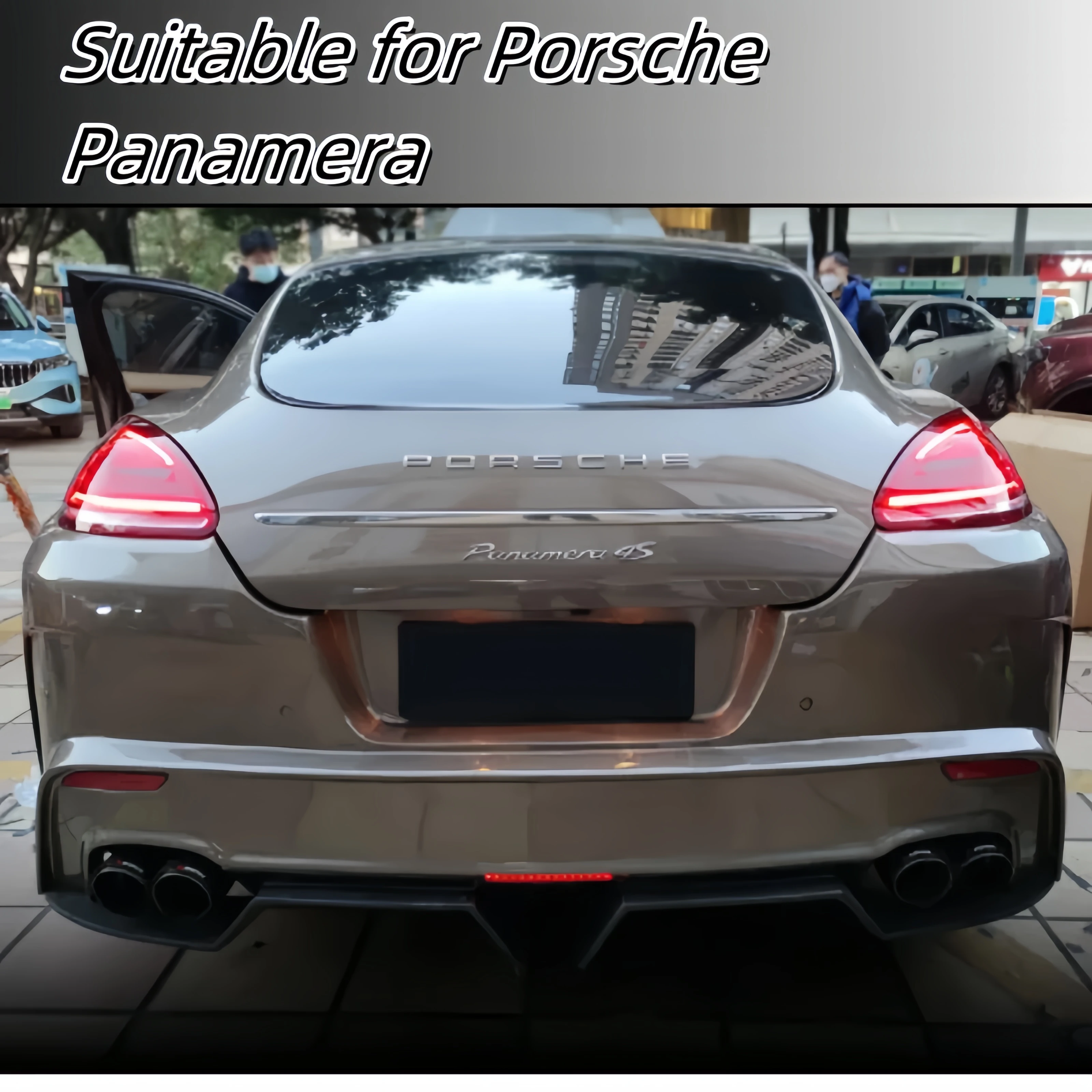 Lampu belakang mobil cocok untuk Porsche Panamera 970 2010-2013. Lampu belakang yang baru diupgrade