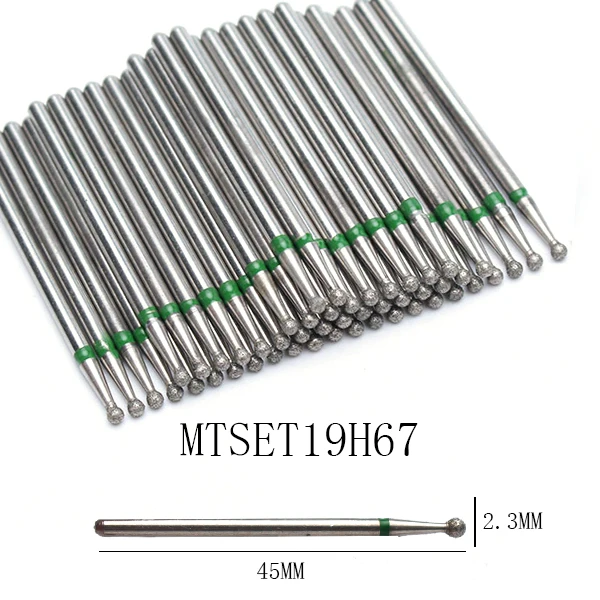 50pc Diamant Nagel Bohrer Häutchen Sauber Bit Set Fräser für Maniküre Elektrische Cutter Bits Zubehör Abgestorbene Haut entfernen