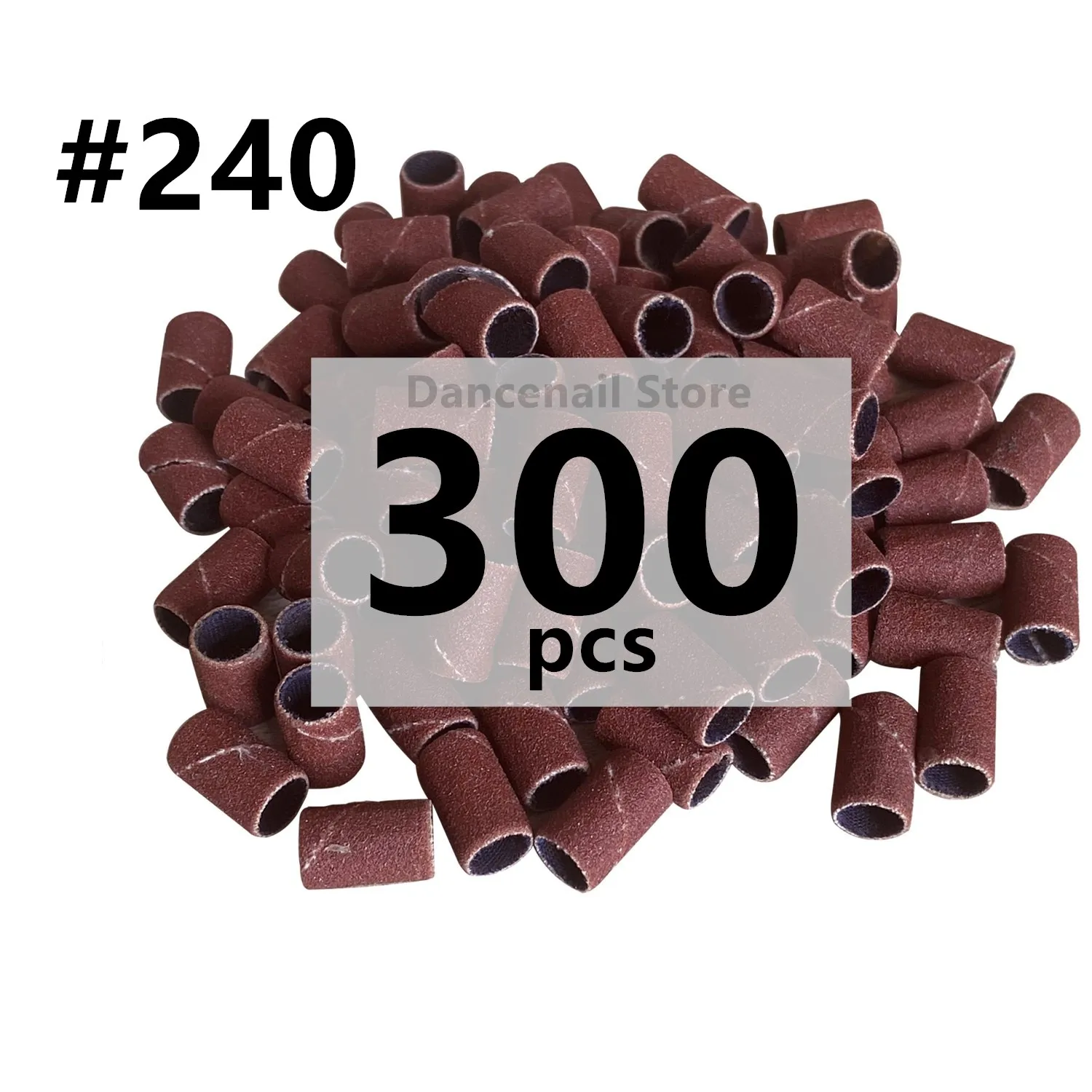 Sanding Bands for Nail Drill 50/100/300pcs Set 80/120/180/240 Grits Sandpaper for Acrylic Nails Machine Nail Art Tools Salon