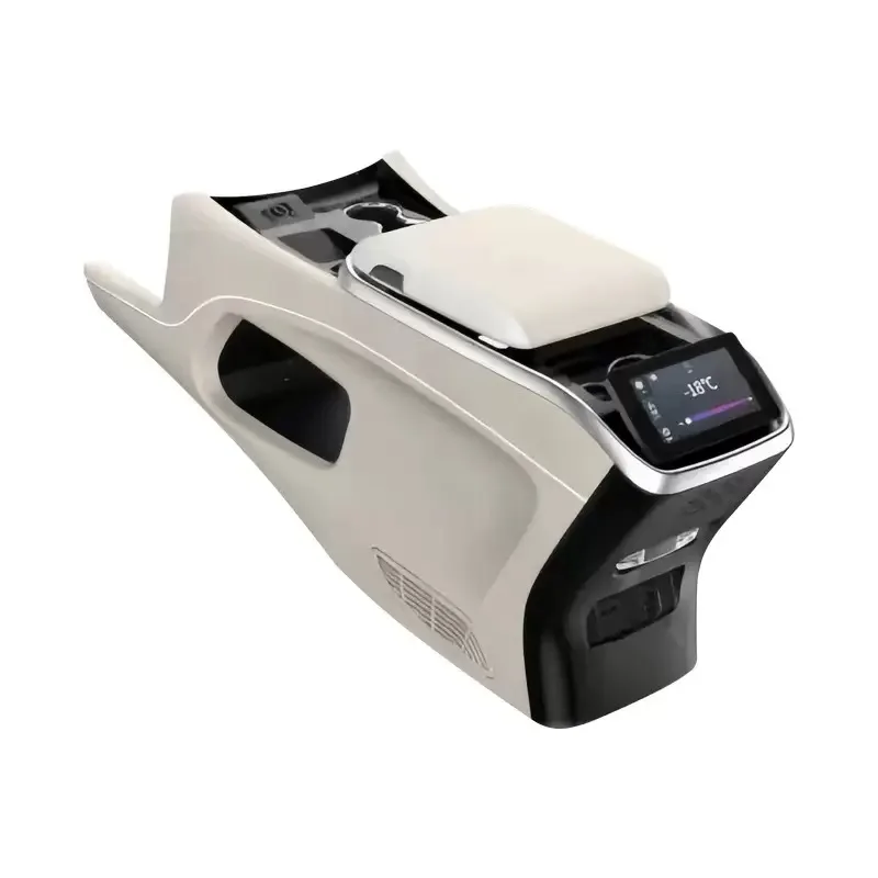 

Для Mercedes-Benz Vito V260: Кожаный подлокотник-холодильник с LED-сенсорным экраном для горячих и холодных напитков