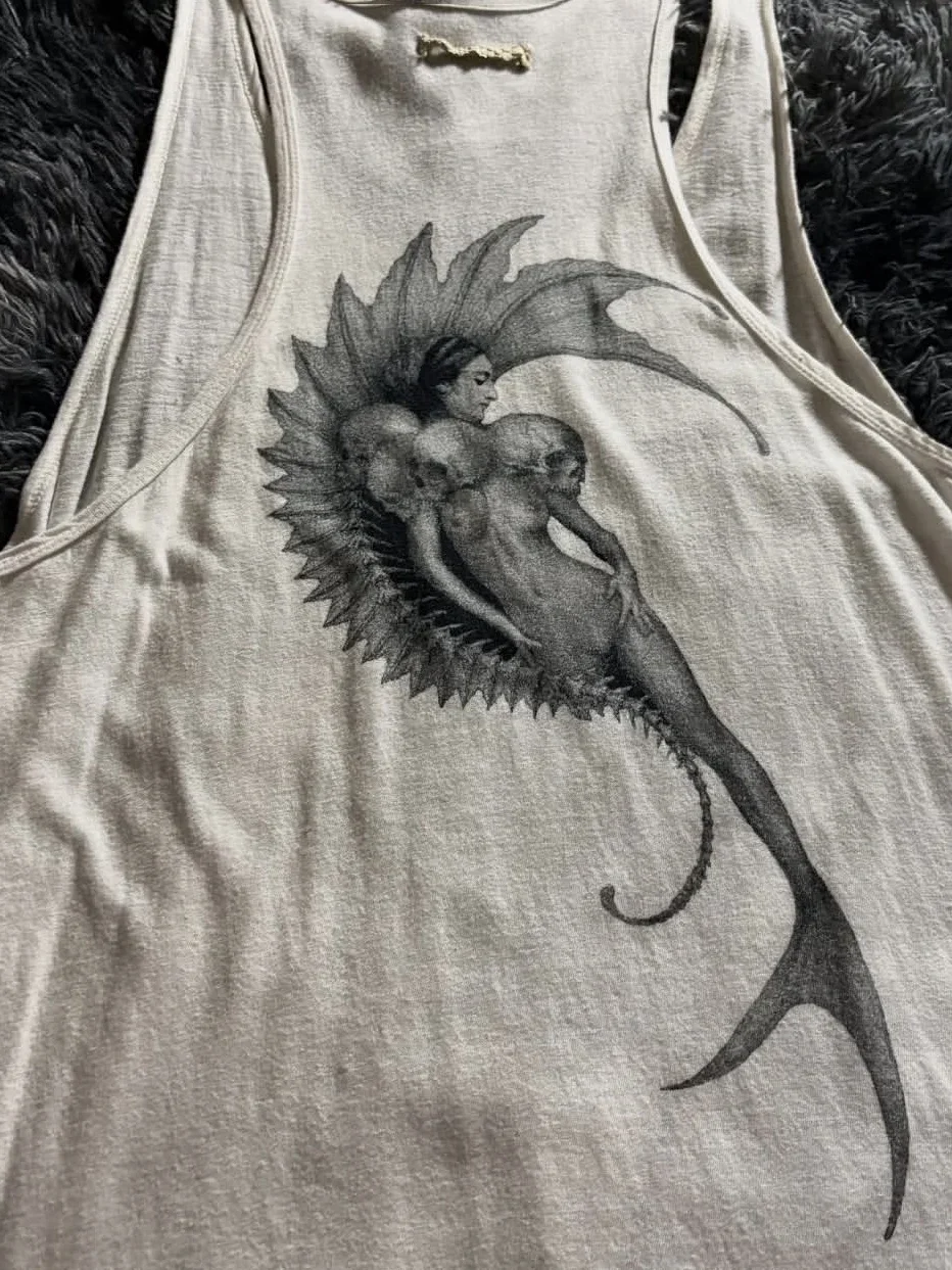 IfSixWasNine Visual Mermaid Fantasy Gothic Subculture Vest