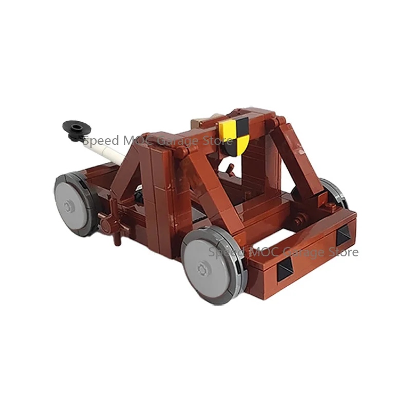 Medieval Siege Catapult MOC Building Blocks Set - Classic Ancient Warfare Siege Engine Brick Model Kit