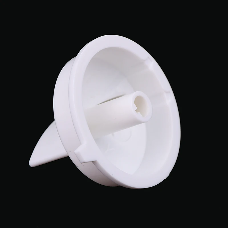 2Pcs Universal White Microwave Oven Plastic Spool Rotary Knob Hole D-shaped Timer Control Switch Handle Long Handle Spare Parts