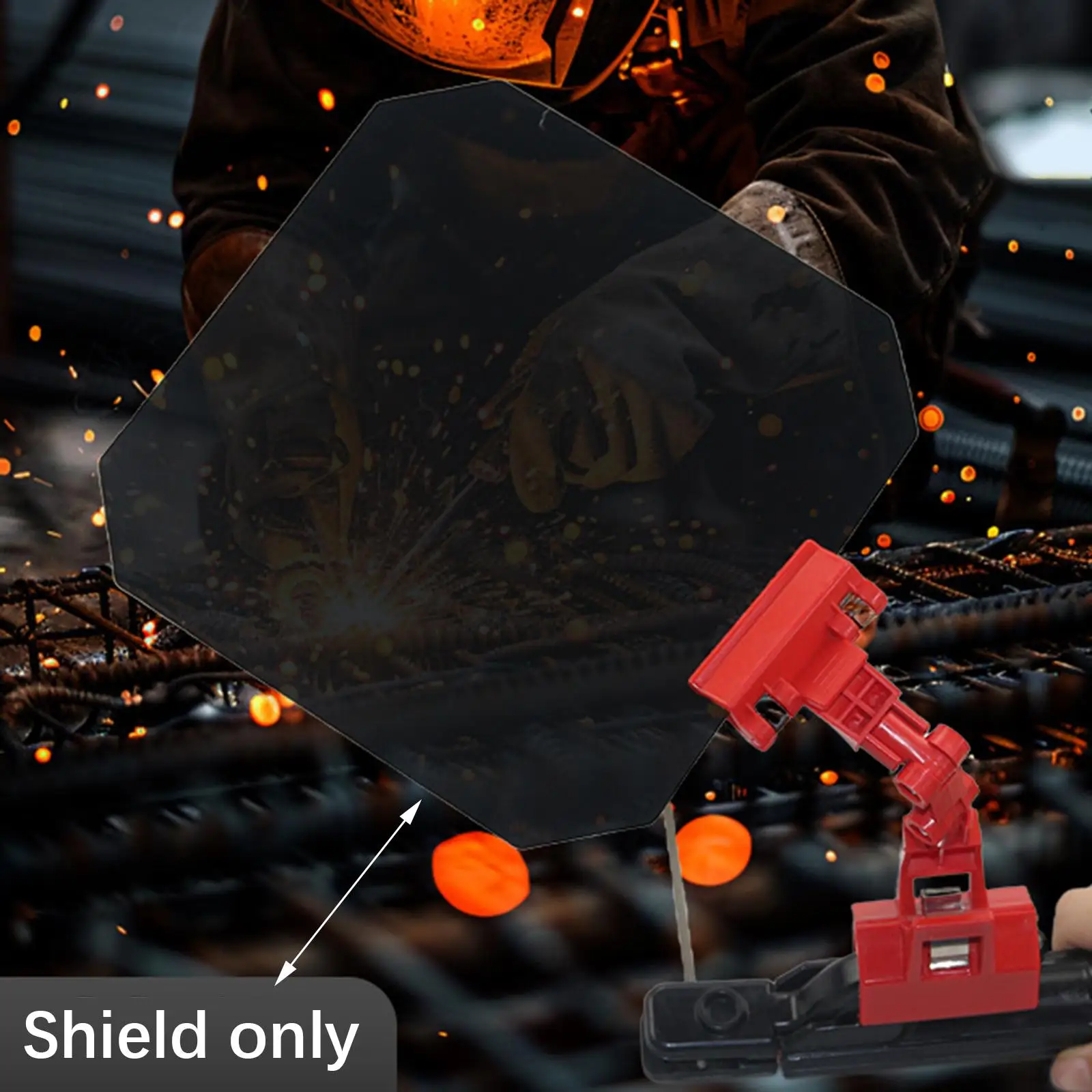 Welding Blackout Panel Portable 360°Rotatable Accessories Protective Face Shield for Workshop Welders Factories Cutting Grinding