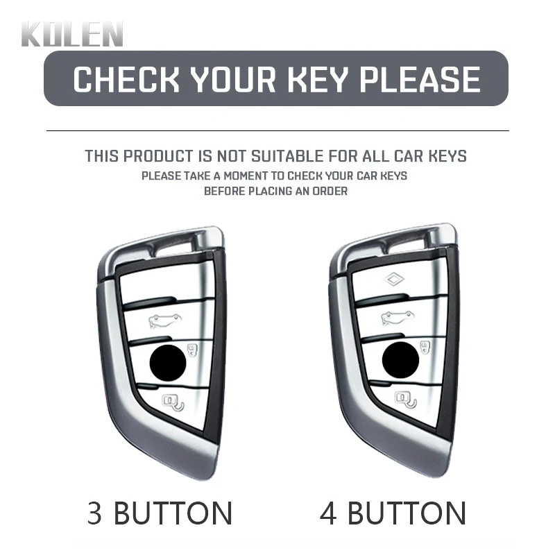 Car Remote Key Case Cover Shell For BMW X1 X3 X5 X6 X7 1 3 5 6 7 Series G20 G30 G11 F15 F16 G01 G02 F48 G05 G06 G07 Leather Fob