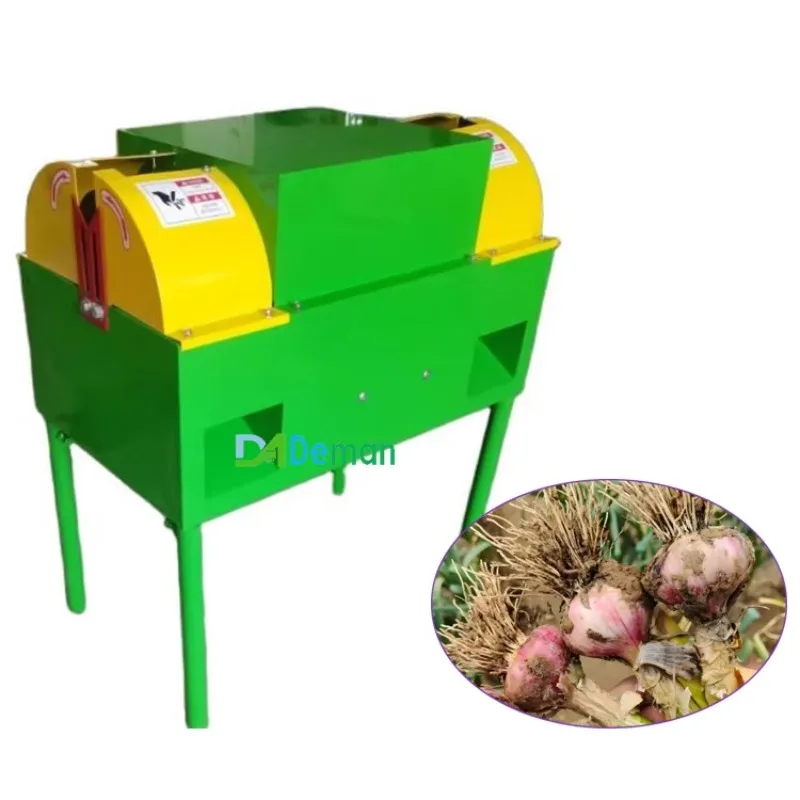 Fresh Garlic Onion Tail Cutting Machine With Motor Green Onions Root Removing Garlic Stem Cutter Remover 160W