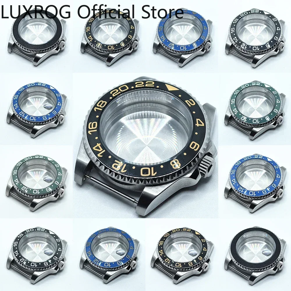 حافظة NH35 متينة مع زجاج شفاف لساعة SUB GMT Mod - حافظة ساعة 40 ملم متوافقة مع NH3، NH35، NH36، NH73، NH38، NH