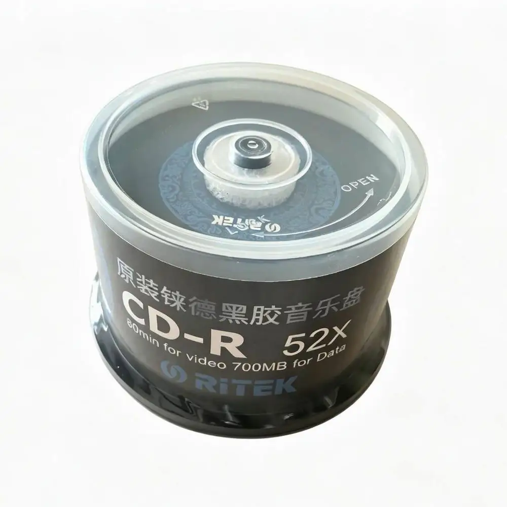 Großhandel Double Black CD beschreibbar 700 MB 80 MIN 52X 50 Stück – Detail 1