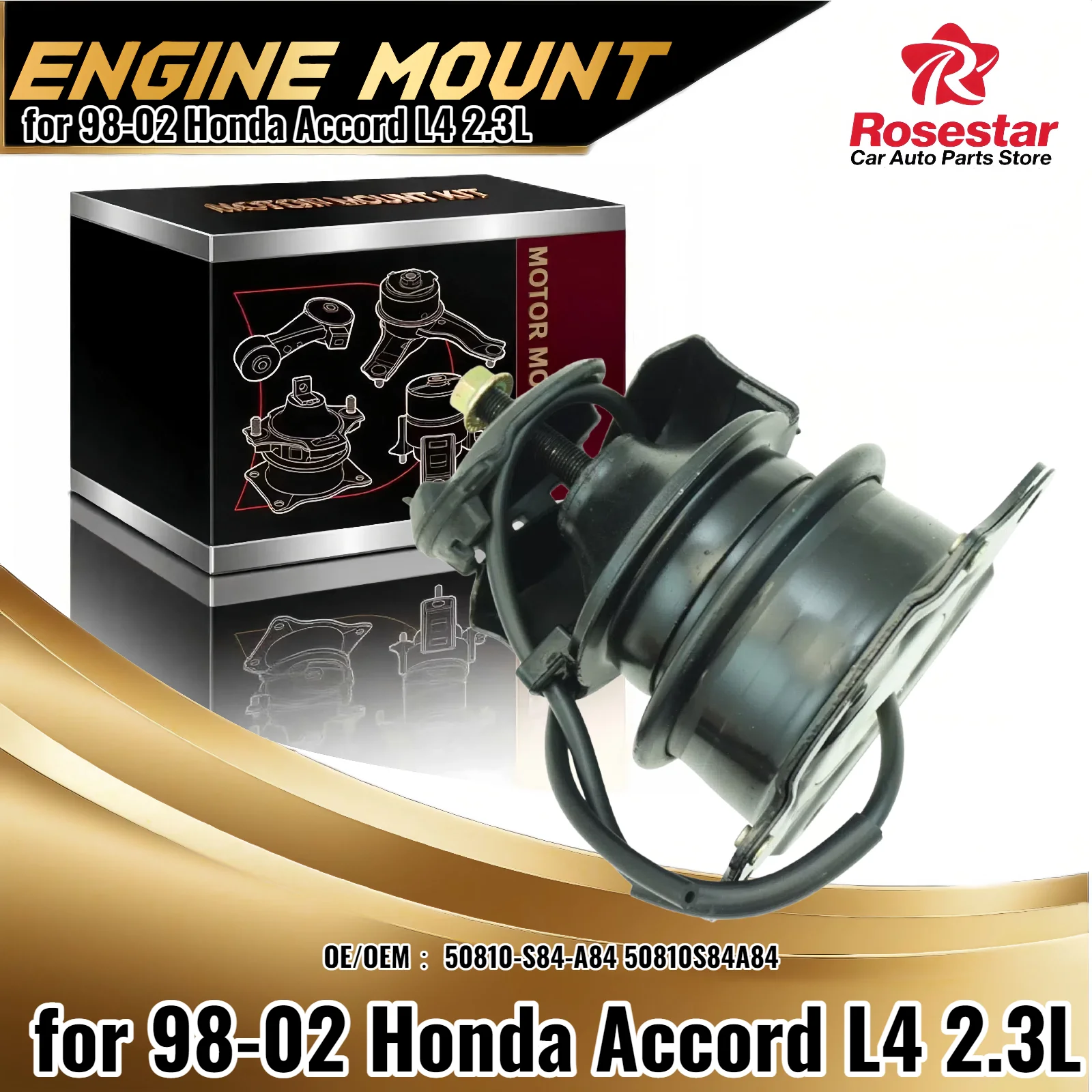 

AT Rear Engine Motor Mount 50810-S84-A84 NEW for 98-02 Honda Accord L4 2.3L 50810-S84-A84 50810S84A84