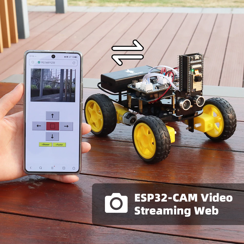 ESP 32 Smart Robot Kits for Arduino Programable with Codes ESP32 Camera Best Selling Educational Robotic Complete Automation Kit