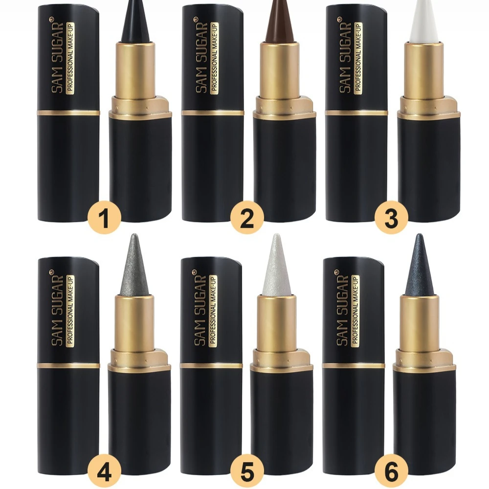 قلم تحديد عيون مقاوم للماء، ظلال عيون غير لامعة، تركيبة سريعة الجفاف، تصميم طرف واحد، مصطبغ للغاية، مقاوم للتلطخ طوال اليوم