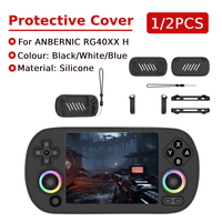 1/2PCS Silicone Case with Lanyard Protective Case Shockproof Scratchproof Protective Case with Lanyard for ANBERNIC RG40XX H