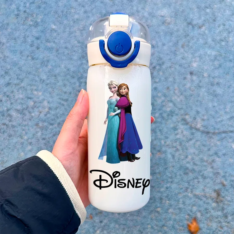 400ML Disney Princess Cartoon Mała pojemność Lekka butelka na wodę Przenośna plastikowa butelka na wodę Outdoor Sports Kubek na wodę