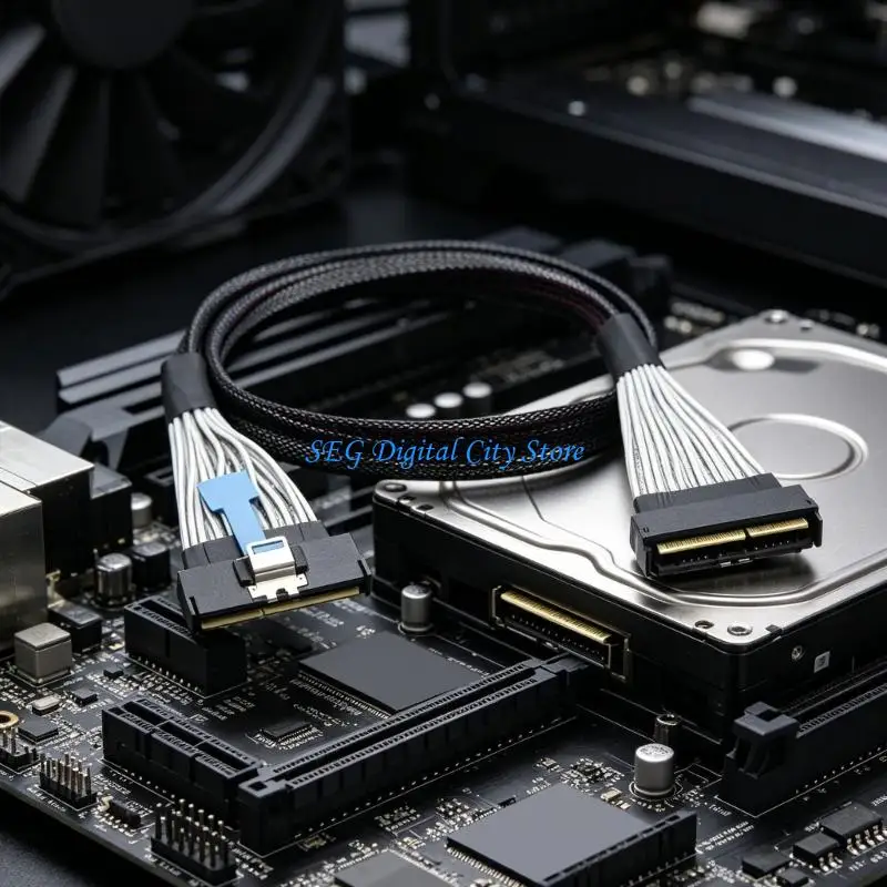 cable-datos-u75b-124pin-pcie-50-macho-a-macho-datos-estandar-velocidad-rapida-16-canales