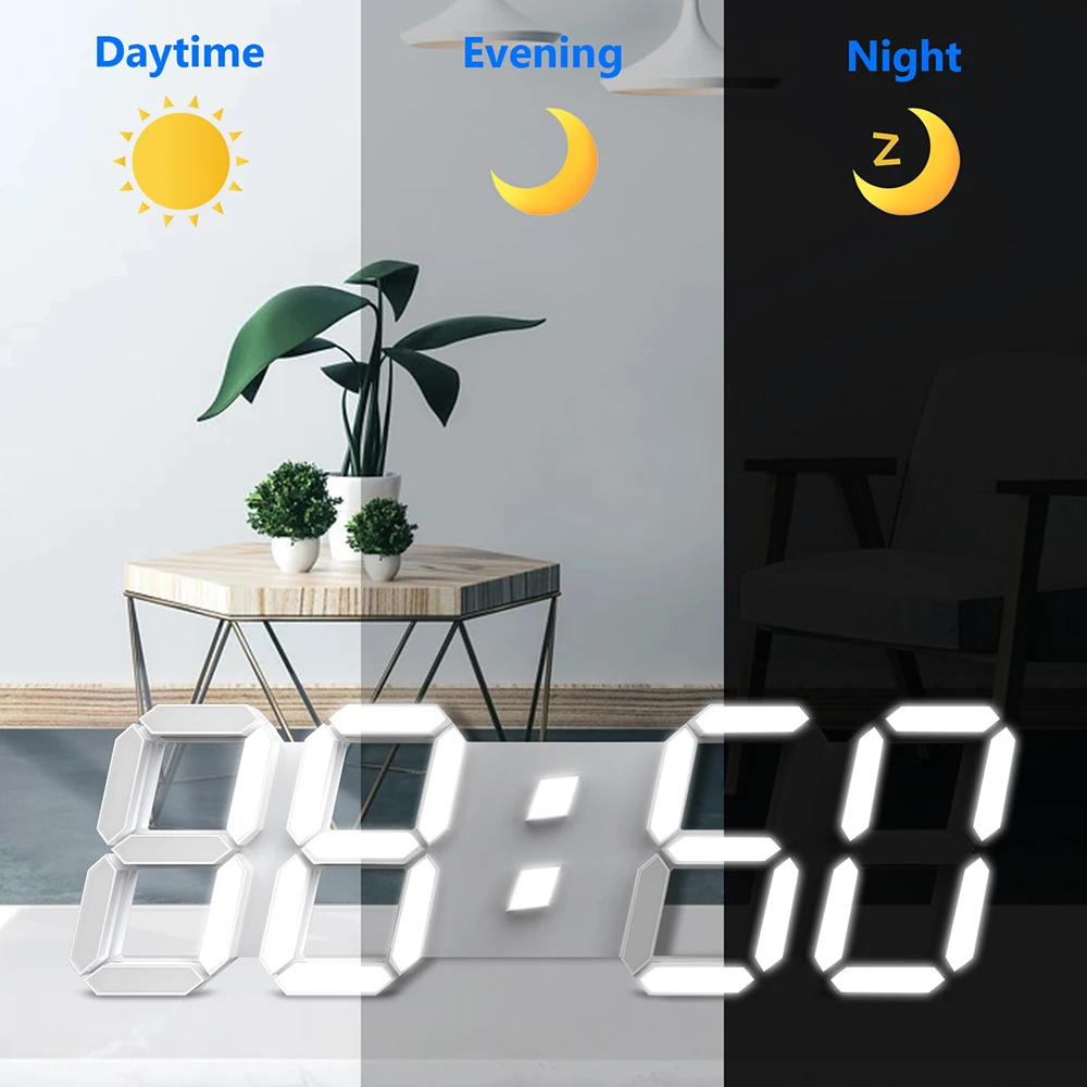 3D LED Wall Clock 3
