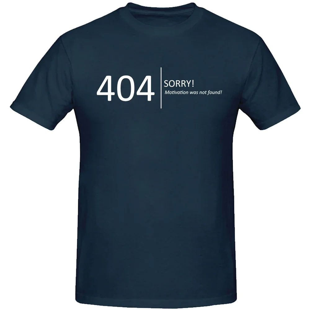 2025 نموذج جديد 2025 موضة جديدة للرجال بلايز خطأ 404 الدافع لم يتم العثور على تي شيرت قطن مريح تي شيرتات قصيرة الاكمام تي شيرت Me #4