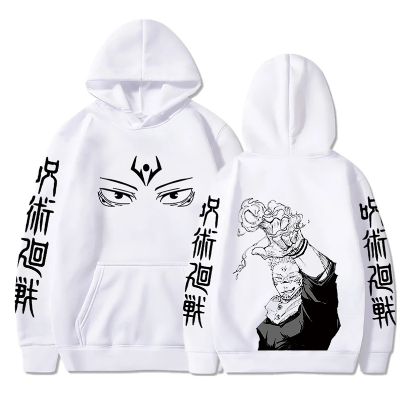 Ryoumen Sukuna Anime Graphic Printed Hooded Jujutsu Kaisen Men Women Hoodies Plus Size Sweatshirt Harajuku Unisex Pullover