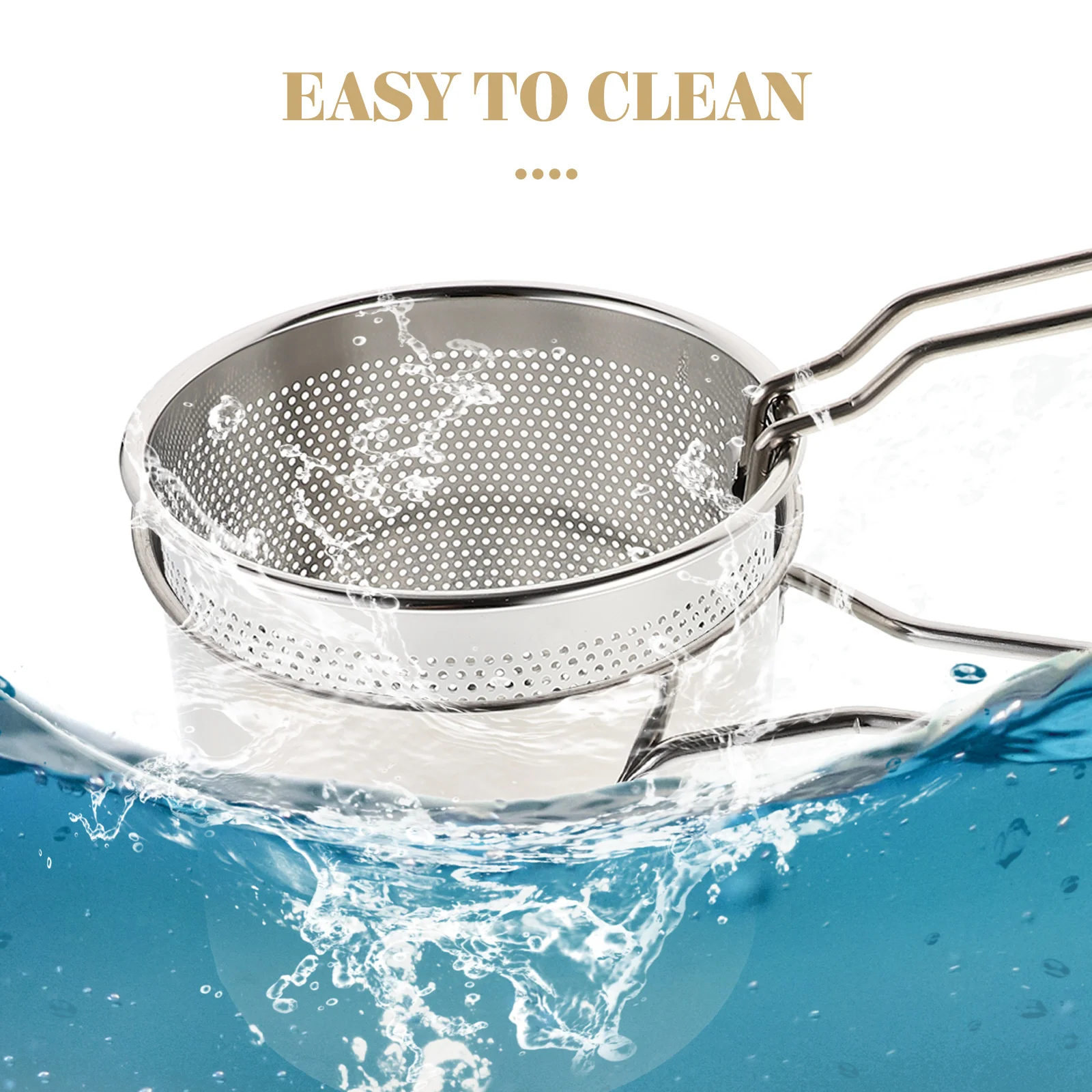 

Fryer with Frying Basket Deep Pot Small Baskets Handle Non Stick Stainless Steel Pan