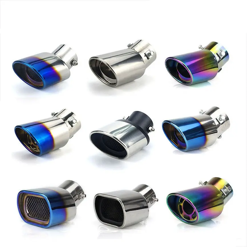 Automobile tailpipe tailpipe general exhaust stainless steel exhaust hood exhaust cylinder sound tail muffler modification