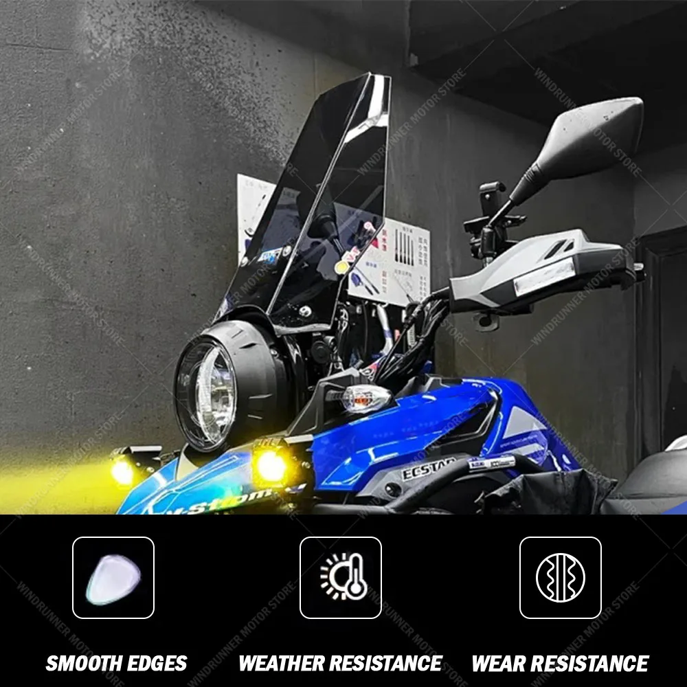 Great Quality PMMA Wind Deflector Motorcycle Front Fairing Windscreen Windshields Covers Motorbikes Deflector For DL1050 V-strom