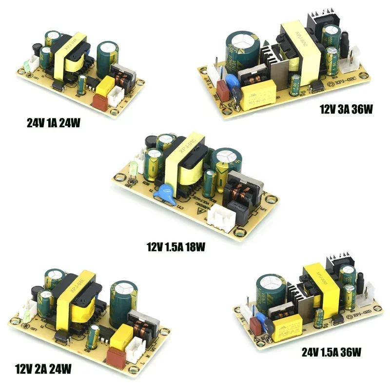 AC-DC 5V 12V 24V Switching Power Supply Module Precision Buck Converter Power Adapter 18W 24W 36W Step Down Transformer Modules