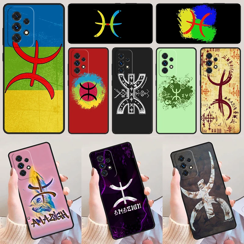 Amazigh Berber Flag phone case For Samsung Galaxy A42 A31 A40 A51 A71 A32 A80 A91 A52 A72 A73 A20e A21S A50 A70 A11 A12 Cover