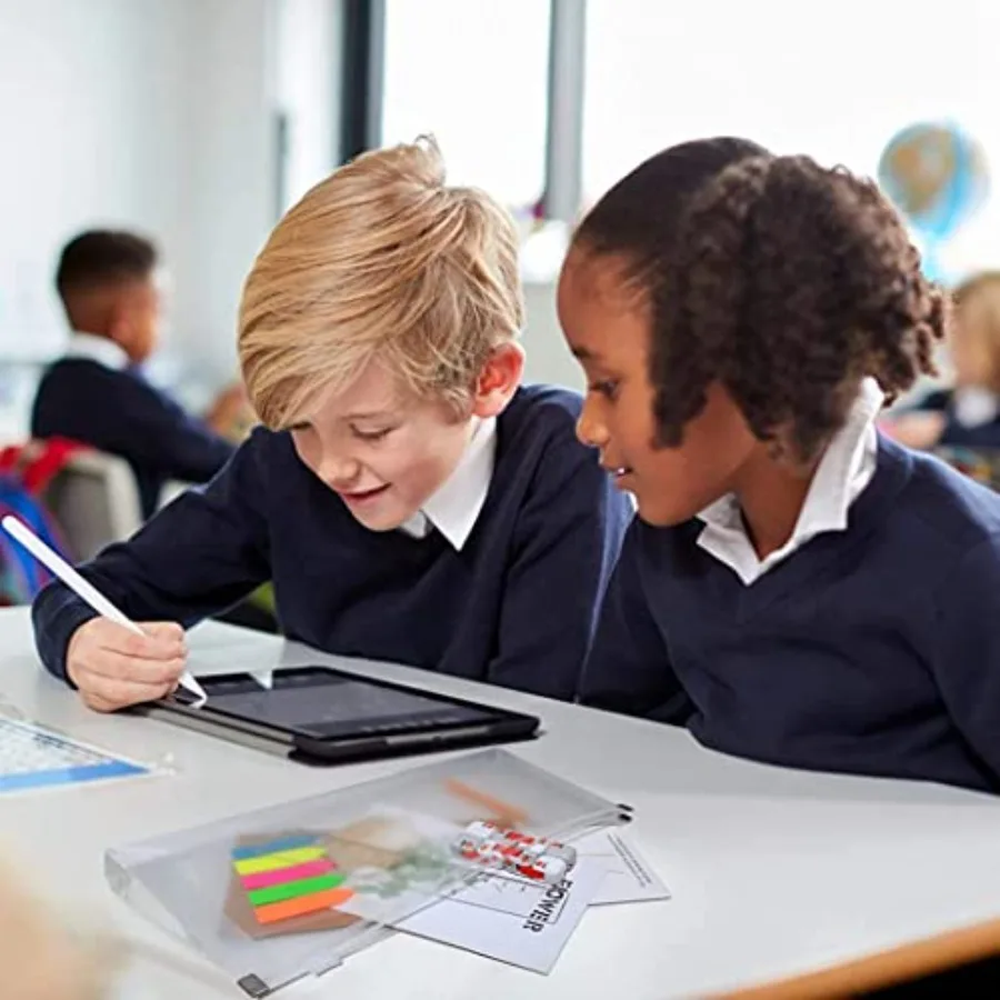 Buste in plastica con cerniera 5 x 10 Cartella buste in poliestere trasparente per ricevute di denaro, coupon, fatture, 20 confezioni