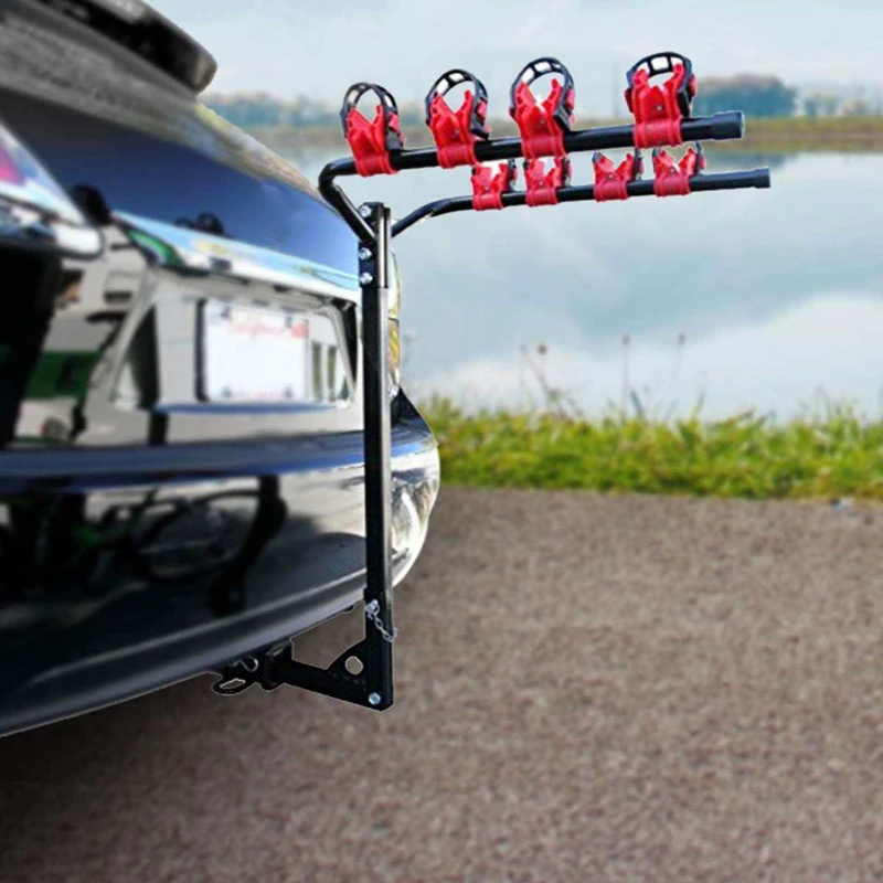 

4-Bike Bicycle Hitch Mount Carrier Rack Heavy Duty Bicycle Carrier Fit Most Sedans Hatchbacks Minivans SUV