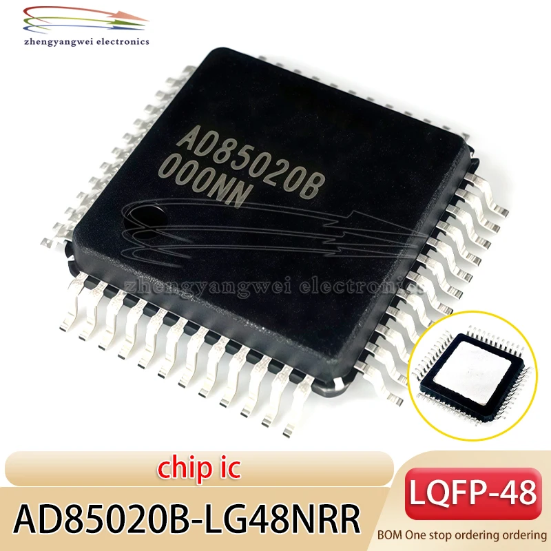 

5 pieces of AD85020B-LG48NRR LQFP48 code AD85020B chip integrated circuit