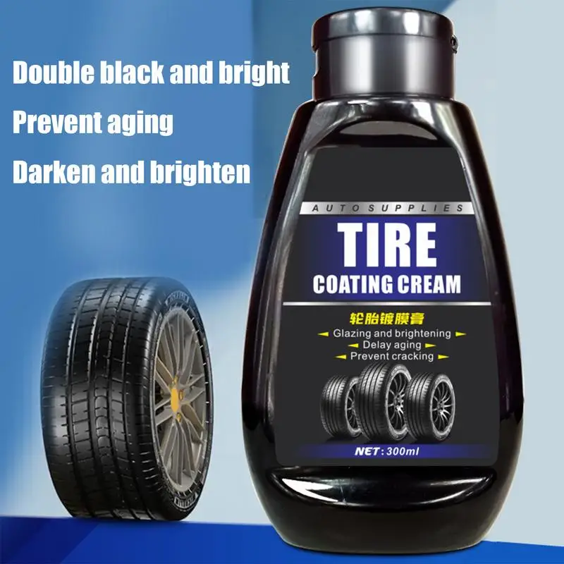 Car Tire Shine Coating Tyre Tire Shine Protectant Wax Rubber Wheel Restorer Agent Spray Polishing Brightener Auto Car Detailing