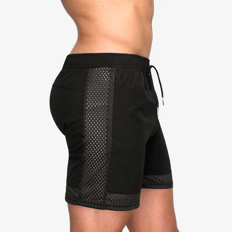 Sport Running Shorts Men Quick Dry Mesh Workout Sport Jogging Short Pants Fitness Training Gym Shorts Beach Summer Shorts Men