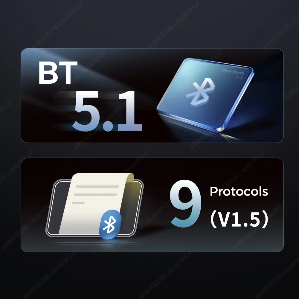 DUDUAUTO Obd الجديد لشاشة السيارة العالمية محرك أقراص أكثر أمانًا BT 5.1 متوافق مع تطبيقات متعددة تصميم لوحة القيادة الأنيقة Ul