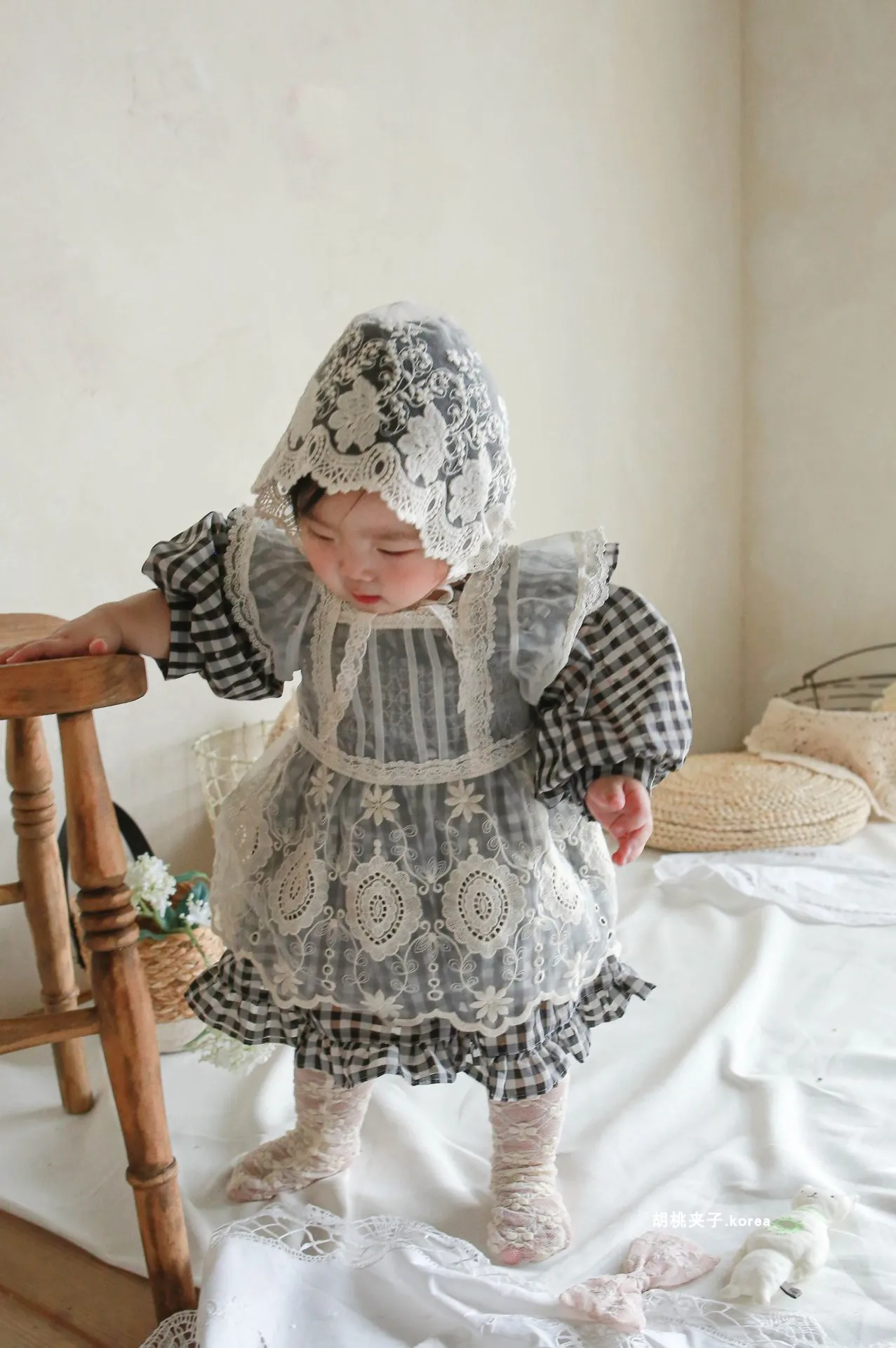 2023 Spring New Baby Girl Long Sleeve Dress Fashion Girls Plaid Casual Dress Infant Girl Dress Children Princess Dress Clothes