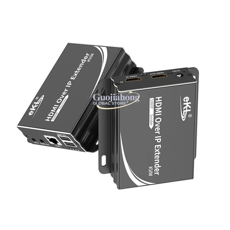 

eKL-HU150 high definition 1080P HD&MI KVM extender 200 meters, support 1 to 1 to many