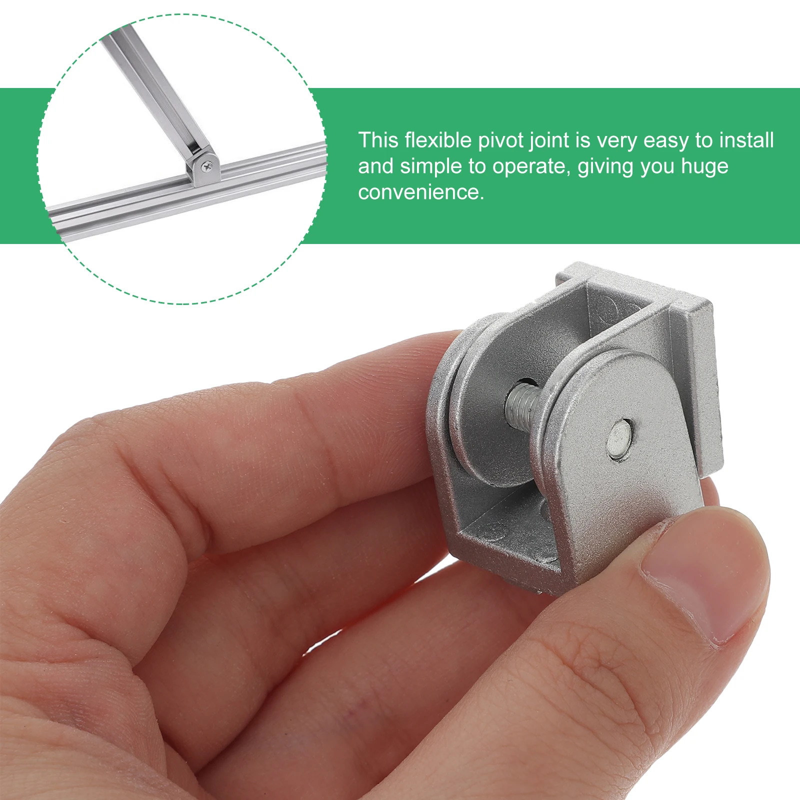

2pcs Pivot Joint Pcs Zinc Alloy Zinc Alloy Pivot Joint Flexible Connector Aluminum Profile Angle Hinge 2020 Replacement Hardware