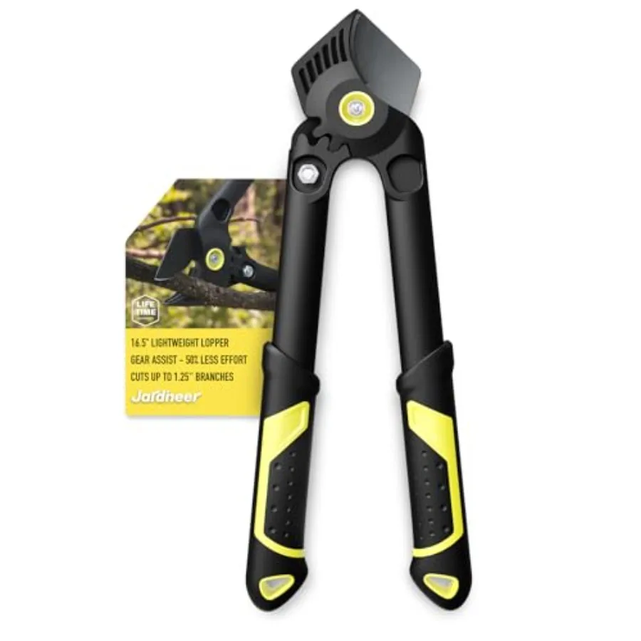 

16.5" Garden Loppers, Effortl Pruning Shears with Gear Assist and Pull-Tested Reinforced Handles, Lightweight Hand Lopper for Y
