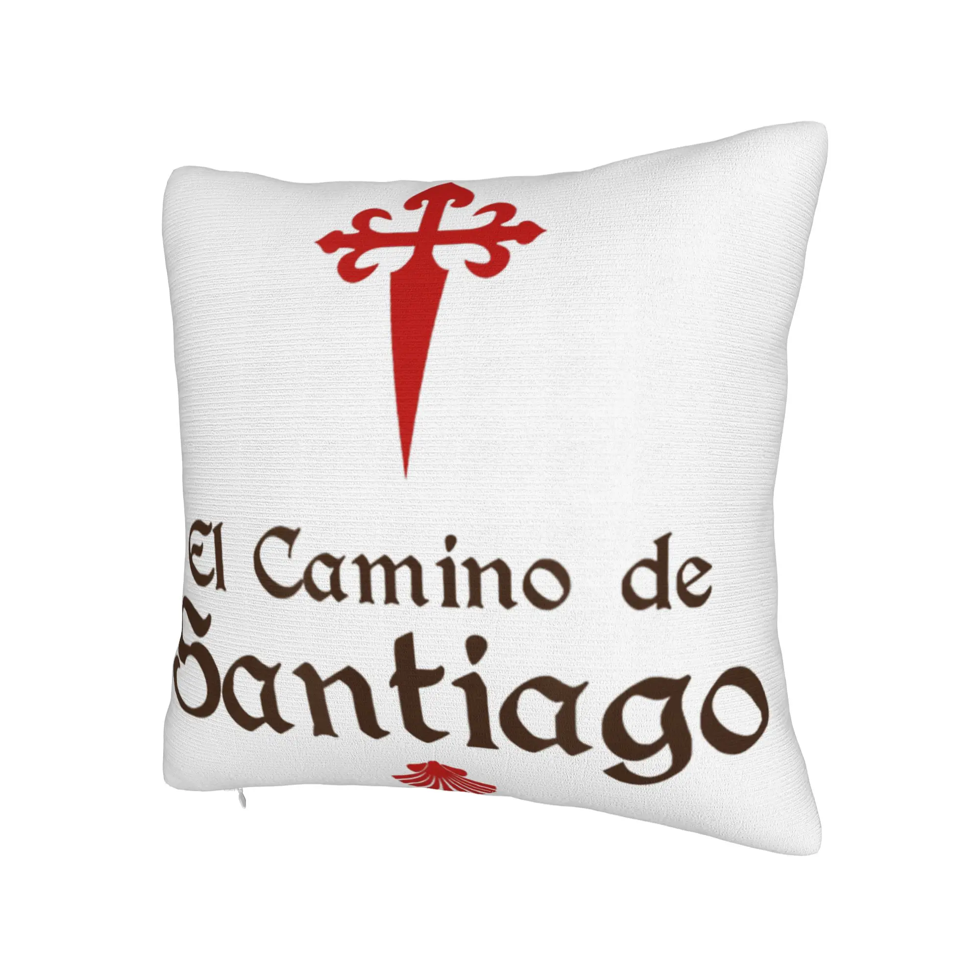 Decorative Pillow Cover Camino de Santiago 2026  Merch Living Room  Throw Pillow Case Cover Zippered Multi-Size