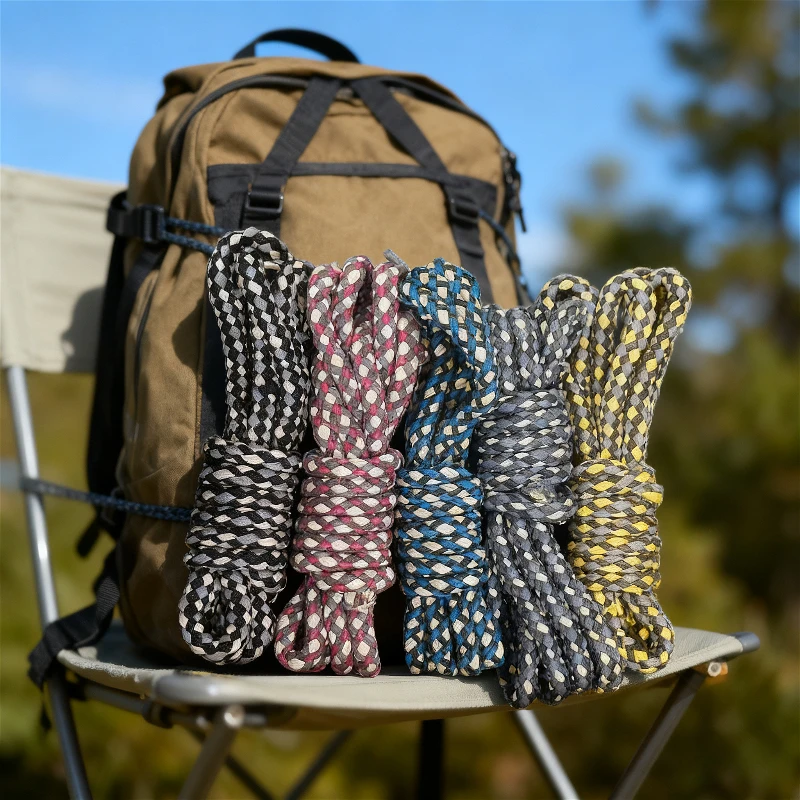 Tali Berbagai Gaya Acak 6m/8m Tali Anyaman Tahan Aus Tali Luar Ruangan untuk Penanganan dan Transportasi Kargo Mobil