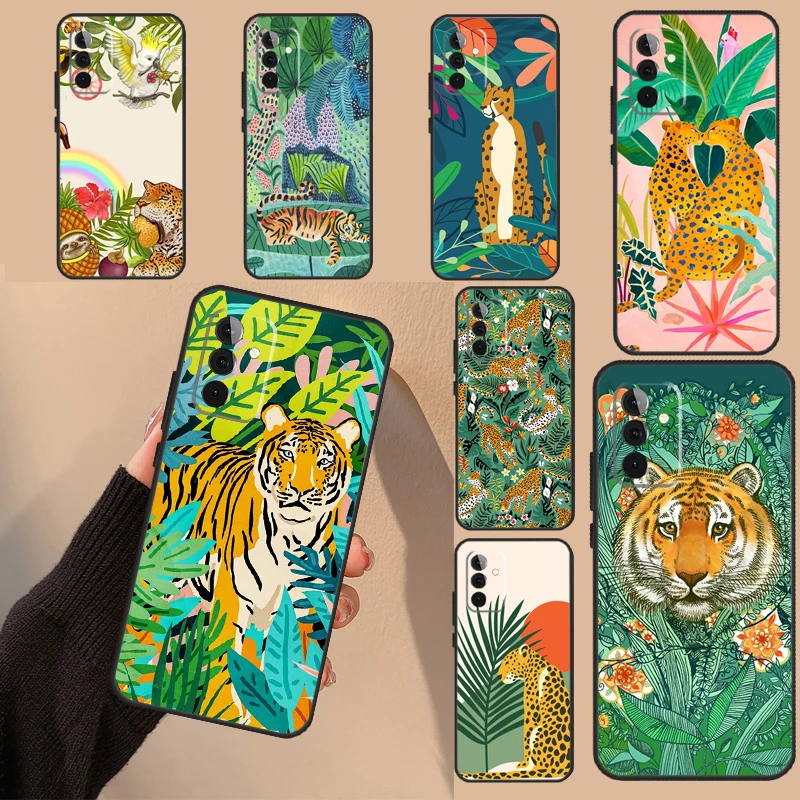 

art jaguar aesthetic Case For Samsung Galaxy A53 A33 A13 A52 A32 A22 A12 A50 A70 A51 A71 A14 A24 A34 A54 Cover