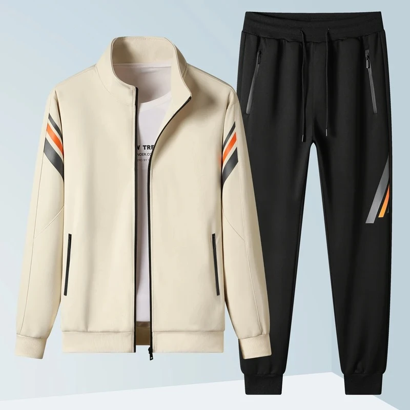 

Новый мужской осенний спортивный костюм, повседневные брюки для бега + спортивная одежда, куртки, комплекты из 2 предметов, весенний мужской спортивный костюм для бега в стиле хип-хоп
