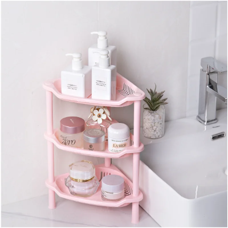 Bathroom storage rack, bathroom toilet, floor to ceiling kitchen storage rack, triangular length, multi-layer storage rack