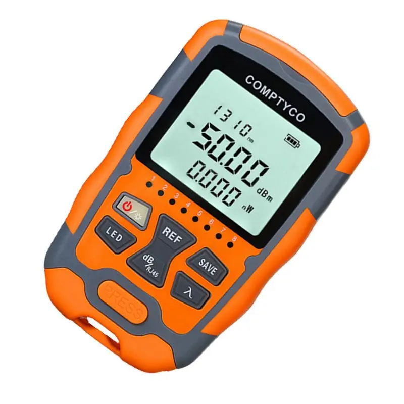 2X COMPTYCO Mini misuratore di potenza ottica AUA-M5 Tester per cavi in fibra ottica OPM -50Dbm-+26Dbm SC/FC/ST universale-[A04I]