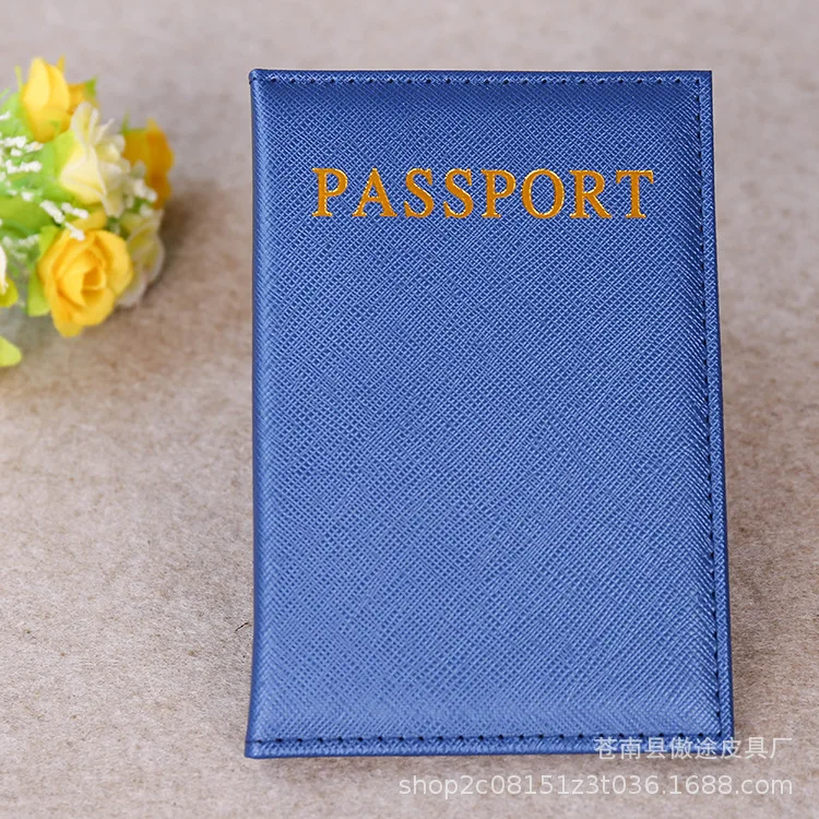 Solid Color Passport Holder Passport Protective Case Document Passport Cover ID Bank Credit Card Holder Travel Accessories