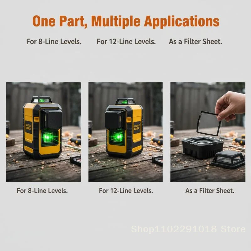 practicalProtective Glass Cover for 4D Laser Level Waterproof Self Leveling Tool Scratch Resistant for Renovation Projects