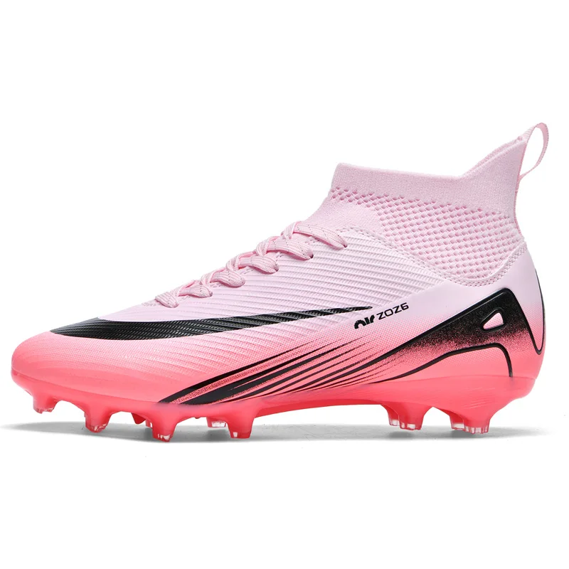 Football Boots Adults High-top Soccer Cleats Men Professional Field Shoes Ultralight Training Ankle Sneaker Outdoor Soccer Shoes